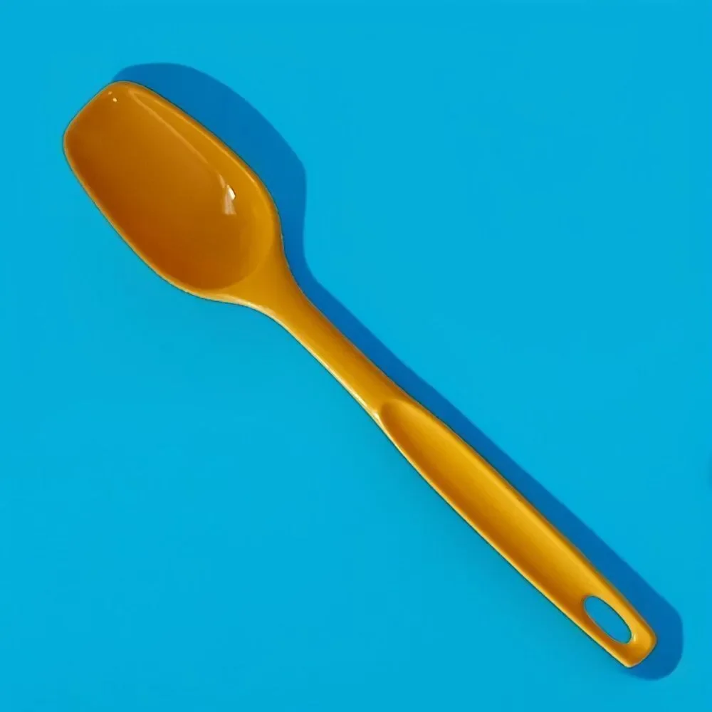 Vintage Foley Spoon‎ Nylon Cooking Serving Utensil Bright Golden Yellow Retro